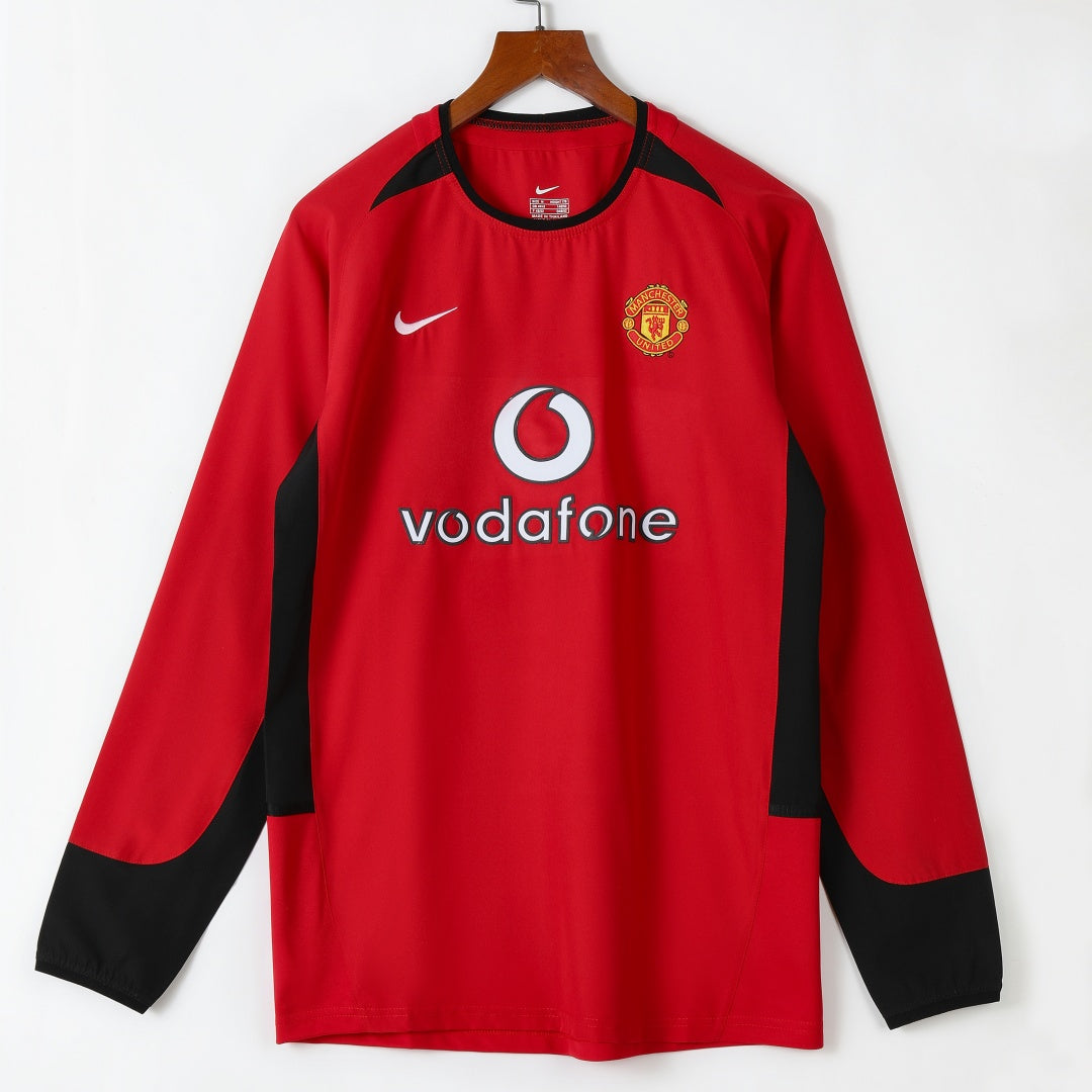 Manchester United 2002-2004 Home Retro Long Sleeve Jersey
