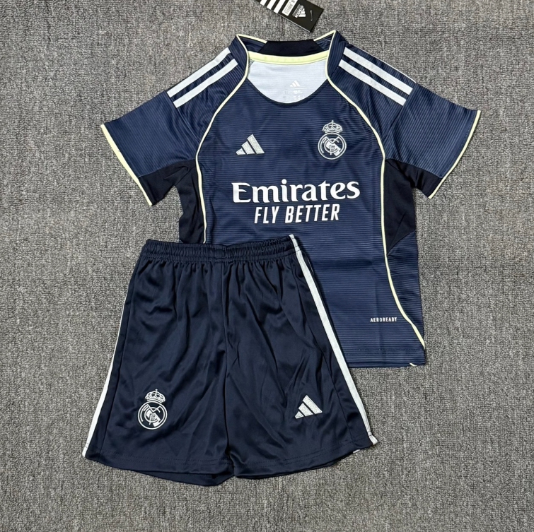 Real Madrid 25/26 Away Kids Kit