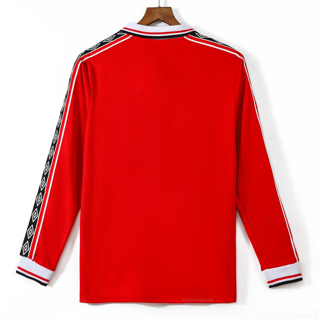 Manchester United 1998-1999 Home Retro Long Sleeve Jersey