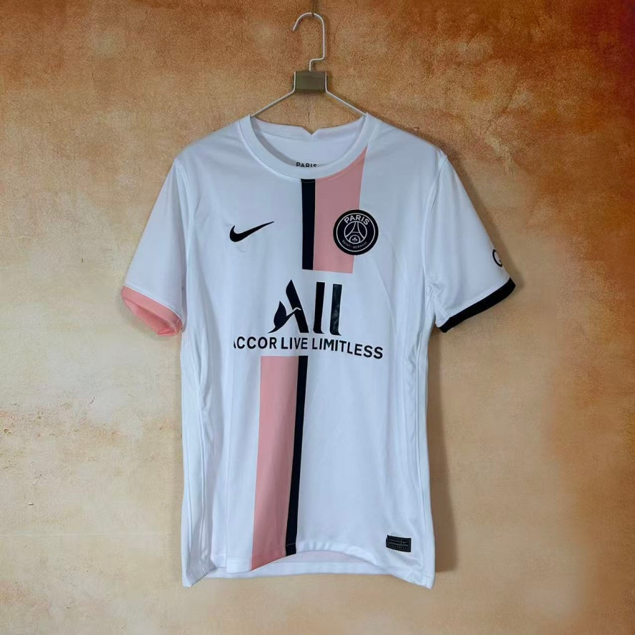 PSG 2021-2022 Retro White Jersey