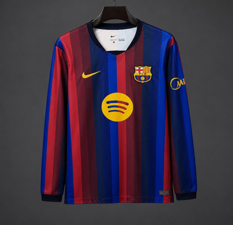 Barcelona 26/27 Home Long Sleeve Jersey