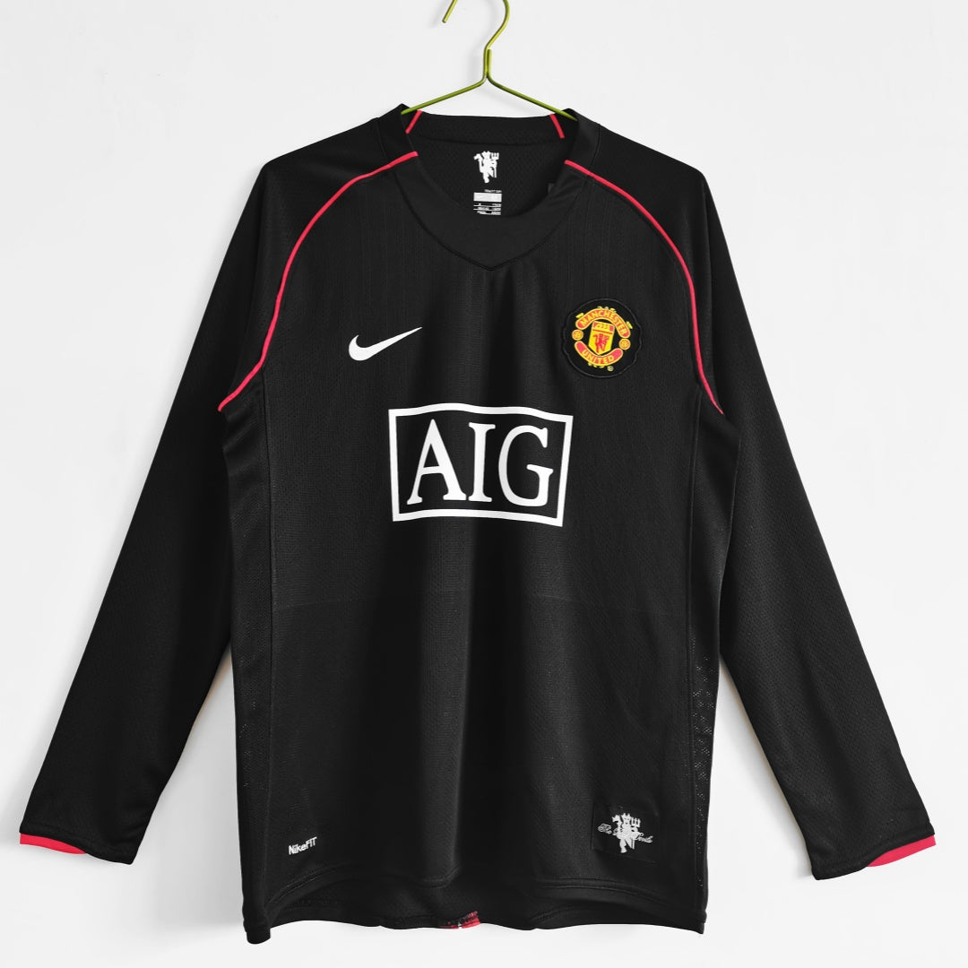 Manchester United 2007-2008 Away Retro Long Sleeve Jersey