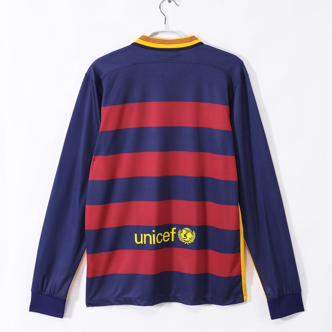 Barcelona 2015-2016 Home Retro Long Sleeve Jersey
