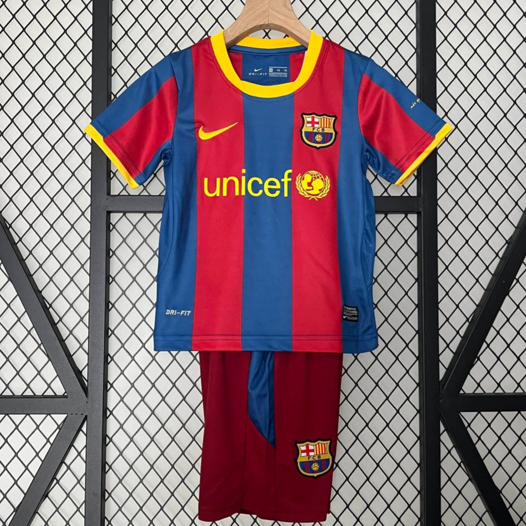 Barcelona 2010-2011 Home Retro Kids Kit
