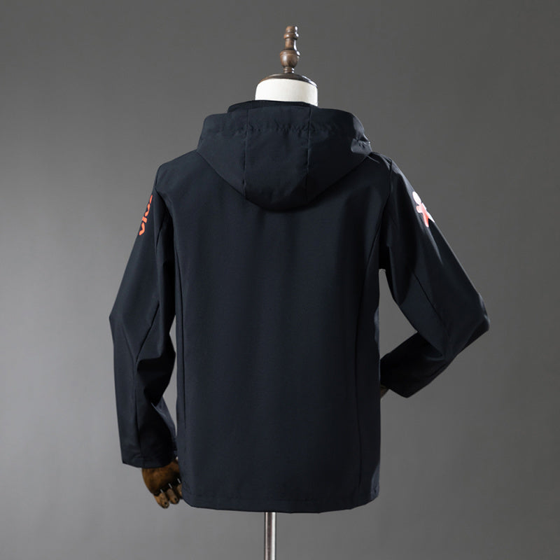 Reversible Windbreaker Jacket Brazil Black