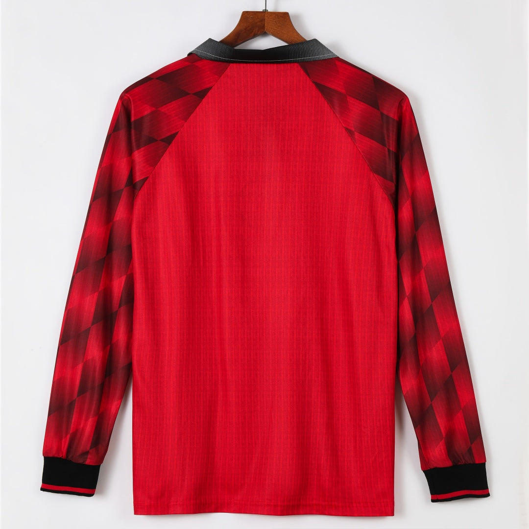 Manchester United 1996-1997 Home Retro Long Sleeve Jersey