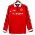 Manchester United 1998-1999 Home Retro Long Sleeve Jersey