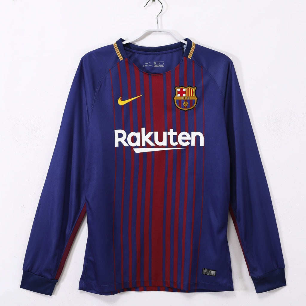 Barcelona 2017-2018 Home Retro Long Sleeve Jersey