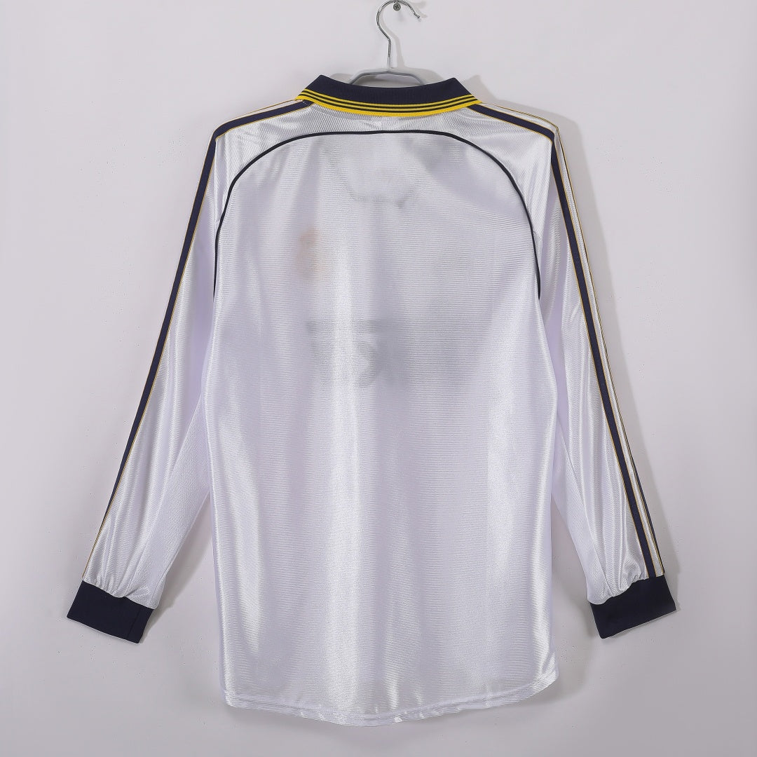 Real Madrid 1998-2000 Home Long Sleeve Retro Jersey