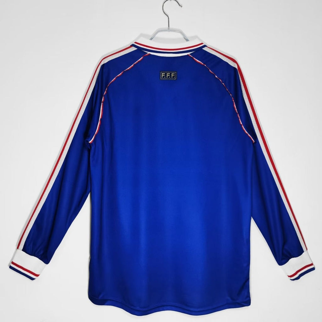 France 1998 Home Long Sleeve Retro Jersey