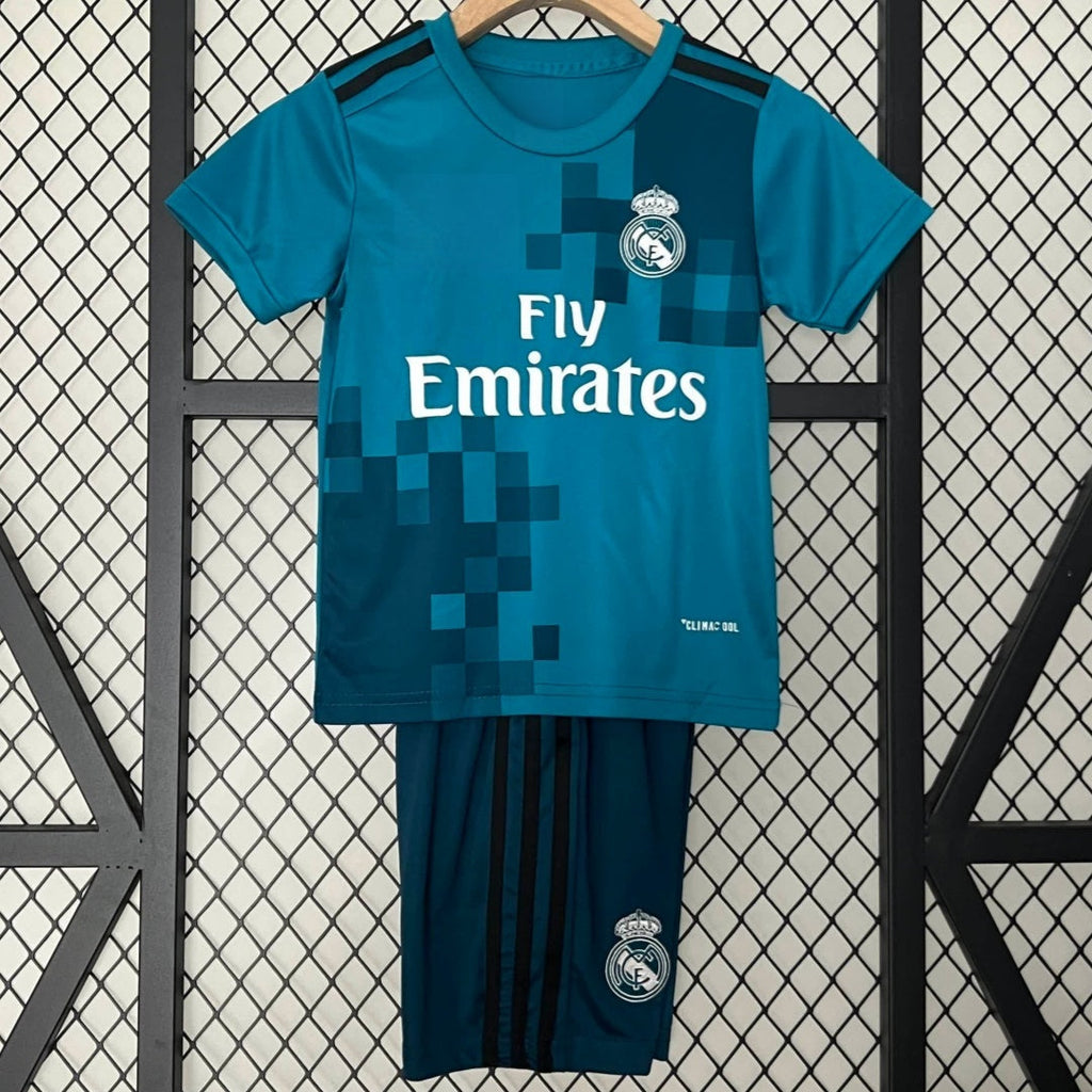 Real Madrid 2017-20018 Third Retro Kids Kit