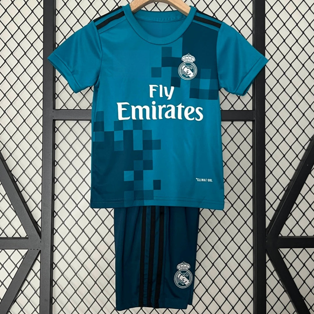 Real Madrid 2017-20018 Third Retro Kids Kit