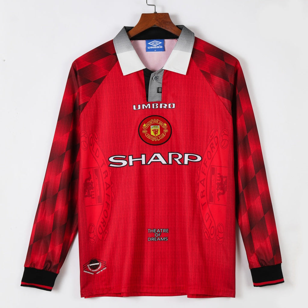 Manchester United 1996-1997 Home Retro Long Sleeve Jersey