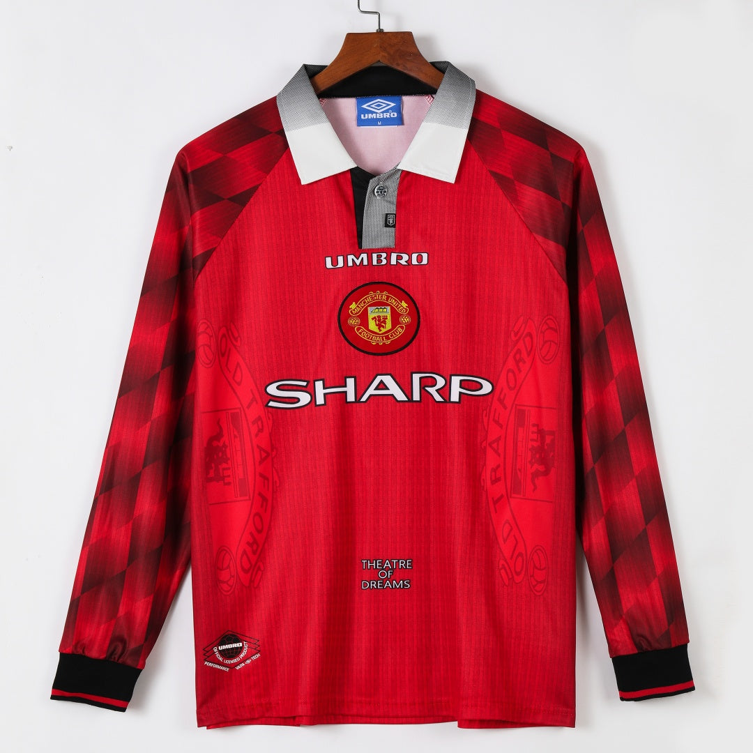 Manchester United 1996-1997 Home Retro Long Sleeve Jersey