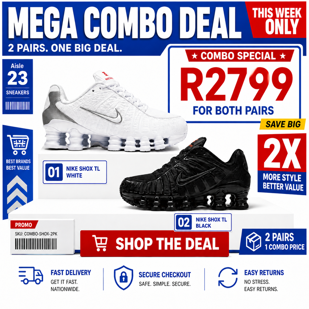 Two Nike Shox Combo Deal