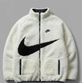 Reversible Winter Puffer Nike Jacket with Sherpa Lining | Heavyweight Warm Insulated