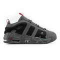 Nike Air More Uptempo Low “Dark Grey, Black & Light Crimson” Sneakers
